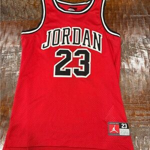 Jordan Red and Black Mesh Jersey